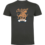 Kruskis CA65500146C070 Футболка с коротким рукавом Seafood Octopus Серый Dark Grey S
