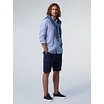North sails 664388-C002-XS Рубашка с длинным рукавом 664388 Голубой White / Blue XS