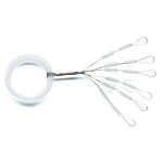 ZunZun 020625 Силиконовые бусины Белая  Clear