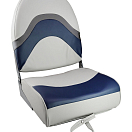 Кресло складное мягкое PREMIUM WAVE, цвет серый/синий Springfield 1062031