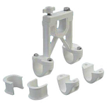 Glomex GLORA119 Нейлоновая подставка для кронштейна Белая White 1´´- 1 1/4´´ 