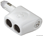 Раздвоитель питания с двумя гнездаоми USB, 14.519.17