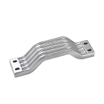 Enrico polipodio 2626406 Yamaha 115-350HP Цинковый стержень Анод  Silver 203 x 45 mm 