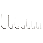 Barros 19001008 Inox Крючки С Одним Глазком Серебристый 1/0