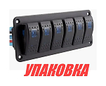 Панель бортового питания 6 переключателей (упаковка из 2 шт.) Marine Rocket MR6L2_pkg_2