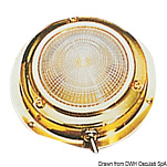 Plafoniera ottone lucido luce Led diam. 138 mm