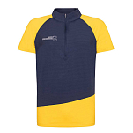 Rock experience REMT01671-C326-L Базовый слой с коротким рукавом Merlin Голубой Blue Nights / Old Gold L