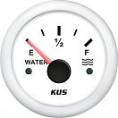 Купить Указатель уровня воды KUS WW KY11300 Ø52мм 12/24В IP67 0-190Ом E-1/2-F белый/белый 7ft.ru в интернет магазине Семь Футов