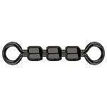Mustad MA027-BN-6-10 MA027-BN High-Speed Multi Link Вертлюги Черный Black Nickel 6 