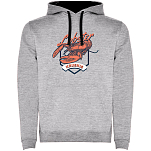 Kruskis SU1067025802C067 Толстовка с капюшоном Seafood Lobster Two-Colour Серый Heather Grey / Black M