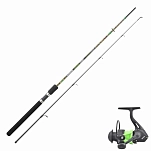 Garbolino gotcm8089 Комбо вращения Safari Trout+Safari Trout Spin 101FD Grey 140x15x15 2.1 m