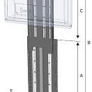 Кронштейн для телевизора Up-Down TV-Lift 12 В 1365 / 750 х 300 х 58 мм, Osculati 48.762.12