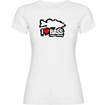 Kruskis 11502102lk037 Футболка с коротким рукавом I Love Bass White 30x25x2