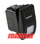 Переключатель трехпозиционный ON-OFF-ON 12В/20А 7р с подсветкой (упаковка из 10 шт.) Marine Rocket 4620136057509_pkg_10