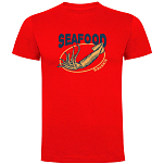 Kruskis CA65500460C068 Футболка с коротким рукавом Seafood Squid Красный Red XL