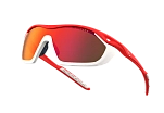 Спортивные очки с диоптриями 720armour Analog Pro / Matte Neon Red Orange / Matte White Gasket / Smoke Full Red Ti Lens, rx-234/b355g-3