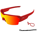 Ocean sunglasses 3800.5X поляризованные солнцезащитные очки Race Matte Red Red Nosepad / Tips/CAT3