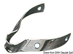 Обушок V-образный из нержавеющей стали с наклоном 45° 50/60 мм, Osculati 58.531.50