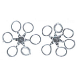 Ragot ARA010049 Pellet Кольца Серебристый  Grey 10 mm 