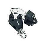 Barton marine 7802531 370kg 8 mm Тройной поворотный шкив с канатной опорой/зажимом Серебристый Black 35 x 119 mm 