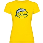 Kruskis 11502302mc065 Футболка с коротким рукавом Tuna Fishing Club Yellow 30x25x2