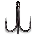 Mustad 36329NP-BN-2/0-B05 Needlepoint 3X Колючий Тройной Крючок Черный Black Nickel 2/0 