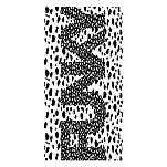 Funky trunks FYG022N71333-None полотенце Micro Mate Speckled Белая White / Black 80 x 160 cm