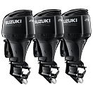 Тройка из 2 моторов Suzuki DF250APX+ 1 мотор DF250APXX, черные 3xDF250AP