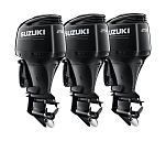 Тройка из 2 моторов Suzuki DF250APX+ 1 мотор DF250APXX, черные 3xDF250AP