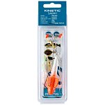 Kinetic F179-190-266 Sabiki Pro 90g Рыболовное Перо  Pearl Glitter / Red Target