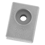 Super marine ANOAH592 Suzuki OMC BRP Алюминиевый пластинчатый анод  Grey 40 x 30 x 12 mm