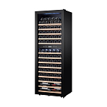 Винный шкаф двухзонный отдельностоящий Libhof Gourmet GMD-83 Slim 595х486х1658мм на 83 бутылки компрессорный черный с синей подсветкой с угольным фильтром