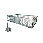 Eurohunt 560639 Задний багажник с вилочным соединением Silver 89x58.5x20 cm Hunt
