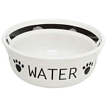 Trixie 24486 миска 600ml  White / Black