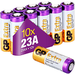 Gp batteries GD143 23A 12V-Mn21 Кнопка Батарея 10 единицы Золотистый Multicolor