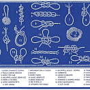 Информационные наклейки «Часто используемые морские узлы» 240х160мм, Osculati 35.452.91
