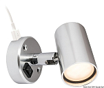 Точечный LED светильник Batsystem Tube D2 3572 с гнездом USB 12В 0.6Вт корпус из алюминия с выключателем, Osculati 13.867.09