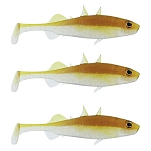 Westin P228-317-220-UNIT Мягкий приманка Stanlet The Stickleback Shadtail 4g 75 mm 3 Единицы Stickleback