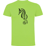 Kruskis CA65500528K211 Футболка с коротким рукавом Seahorse Tribal Зеленый Light Green 2XL