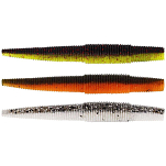 Westin P182-560-005 Ned Worm Мягкая приманка 70 mm 3g 7 единицы измерения Золотистый Motoroil Pepper