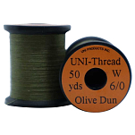 Uni products Z85WOD-UNIT линия Thread 42 m  Olive Dun Waxed 8/0