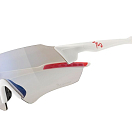 Kamikaze Pro / Matte White w/ Red Rubber / Photochromic Smoke Light Blue