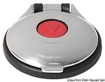 Палубная кнопка красная с крышкой из нержавеющей стали 76 x 83 мм, Osculati 02.344.01 для управления якорной лебедкой