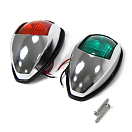 Купить Комплект бортовых огней Anheart Marine B011005-CP 103х61х65мм 10-30В 112,5° IP66 светодиодные красный/зелёный свет из серебристого пластика 7ft.ru в интернет магазине Семь Футов