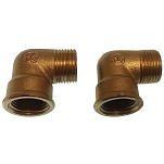 Goldenship GS30170 Латунь 90º Колено мужской/женской трубы Золотистый Brass 3/8´´ 