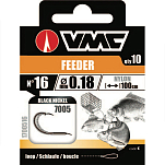 VMC 1700510 Feeder Связанный крючок 100 см Черный Black Nickel 10 