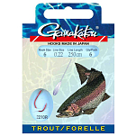 Gamakatsu 180046-00400-00025-00 Booklet Trout 2210р Палатка Крюк 0.250 Mm 250 См Красный Red 4 