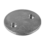 Цинковый анод Tecnoseal 00838 Ø129x17мм дисковый для редуктора двигателей Mercury/Mercruiser