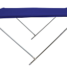 Солнцезащитный козырек / синий / Ширина: 1,75 м; Количество труб: 4