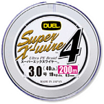 Duel 354675 Super X-Wire 4 Плетеный 200 m Белая  Multicolour 0.240 mm 